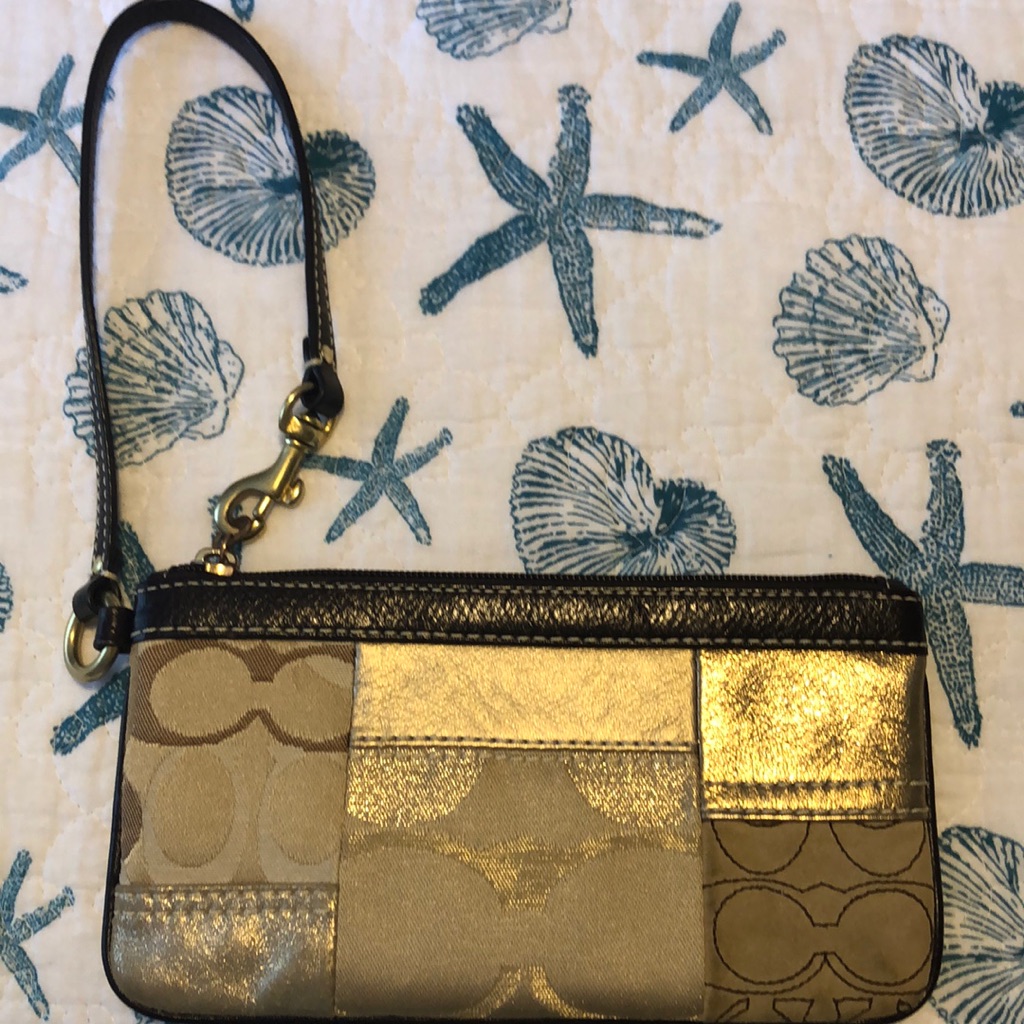 Patchwork Coach Wristlet